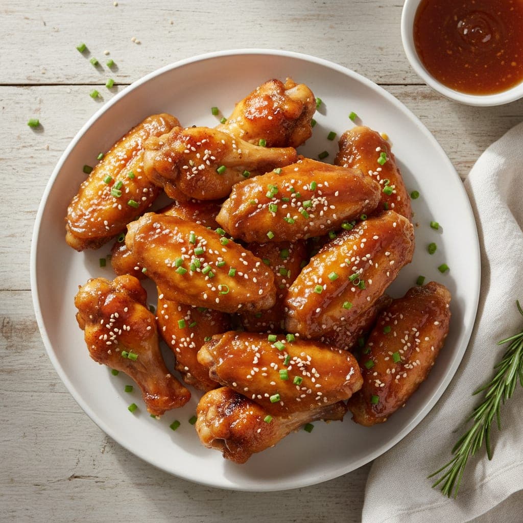 כנפיים מתובלות בדבש ושום