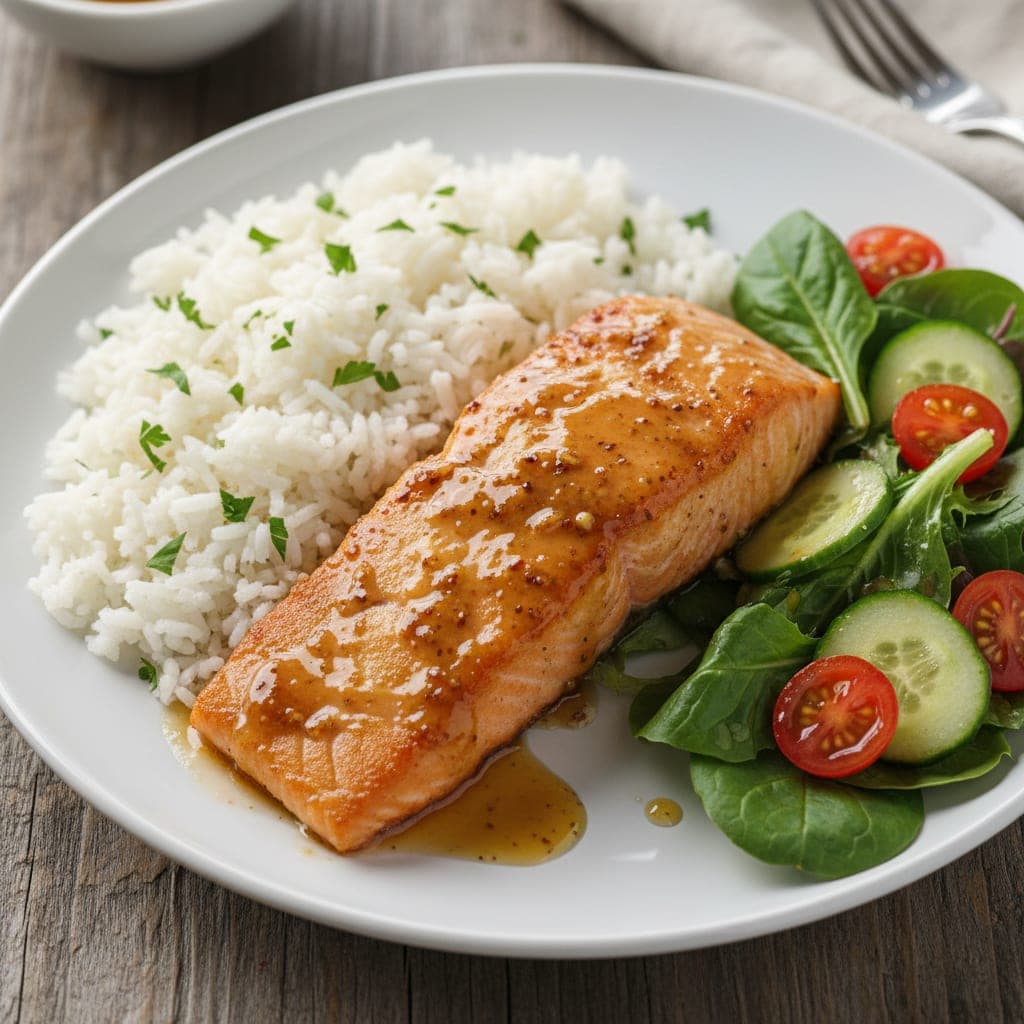 פילה סלמון עסיסי במרינדת דבש וחרדל